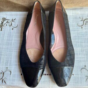 BeautiFeel Black Soft Italian Leather Ballet Flat, US 9, EU 40
